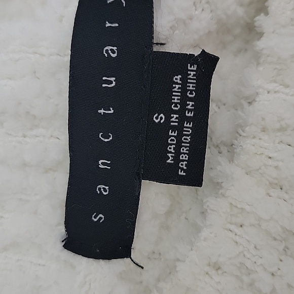 SANCTUARY White Teddy Sweater Women's Size Small - Picture 11 of 12